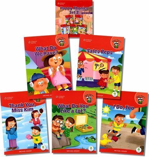 Happy Phonics Set 2 (5 Books + Audio CD/1片)