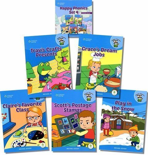 Happy Phonics Set 4 (5 Books + Audio CD/1片)