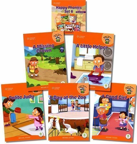Happy Phonics Set 6 (5 Books + Audio CD/1片)